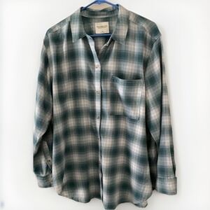 Abercrombie & Fitch Men's Plaid Button-Up Shirt